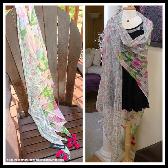 ❌SOLD❌STEVE MADDEN Long Blanket Wrap Scarf Shrug - Picture 4 of 7